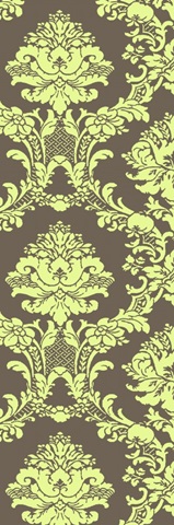 Small Vivid Damask in Green I
