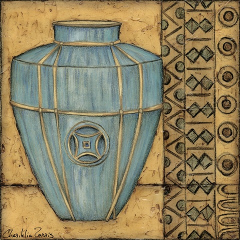 Square Cerulean Pottery II