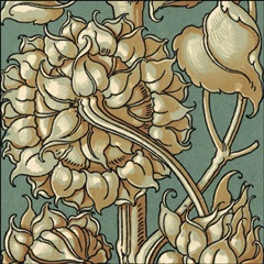 Sunflower Woodblock III