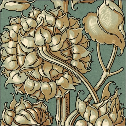 Sunflower Woodblock III