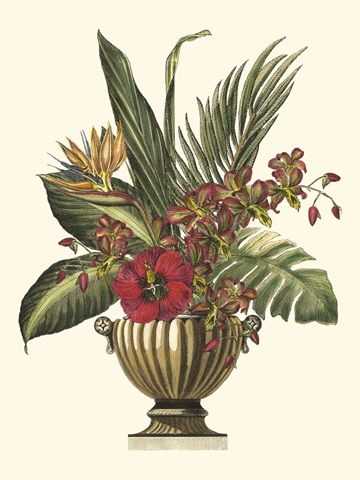 Tropical Foliage in Urn I