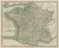 Vintage Map of France