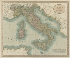 Vintage Map of Italy