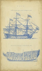 Vintage Ship Blueprint