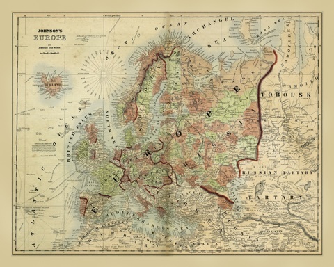 Antique Map of Europe