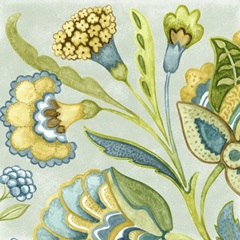 Decorative Golden Bloom I