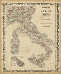 Johnson's Map of Italy