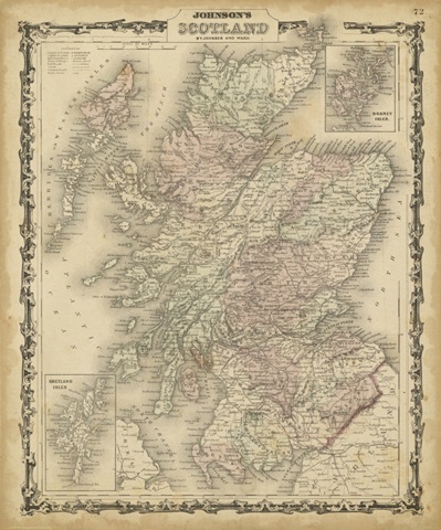 Johnson's Map of Scotland
