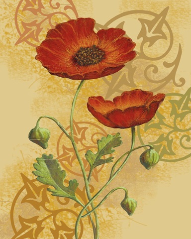 Poppies on Gold II