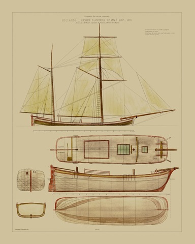 Antique Ship Plan IV