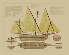 Antique Ship Plan V