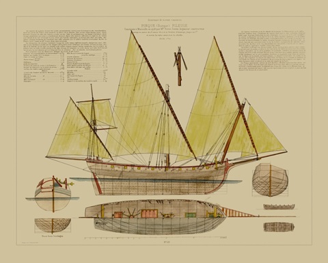 Antique Ship Plan V