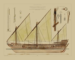Antique Ship Plan VI