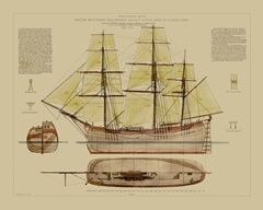Antique Ship Plan VII