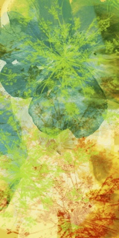 Teal and Silhouettes II