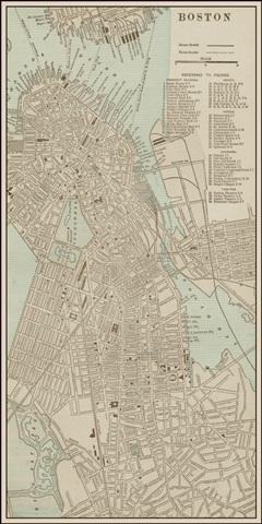 Tinted Map of Boston