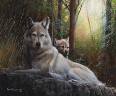 Recumbent Wolves