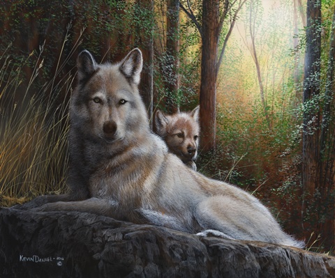 Recumbent Wolves