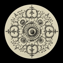 Black and Tan Medallion I