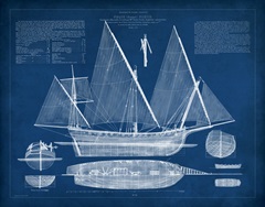 Antique Ship Blueprint III
