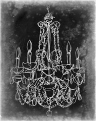 Chalkboard Chandelier Sketch III