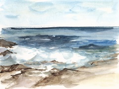 Coastal Watercolor V