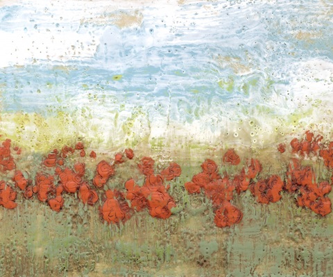 Coral Poppies I