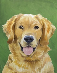Dog Portrait-Golden