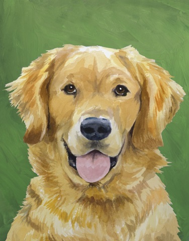 Dog Portrait-Golden