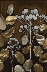 Gilded Leaf Collage I