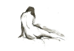 Ink Figure Study II