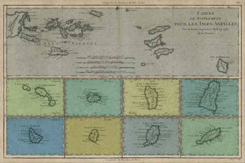 Map of the Greater and Lesser Antilles