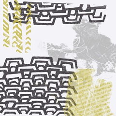 Block Print Abstract VIII