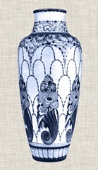 Blue and White Vase I