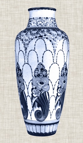 Blue and White Vase I
