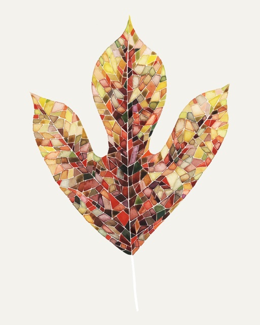 Fall Mosaic Leaf II