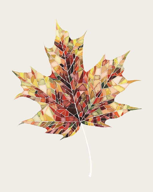 Fall Mosaic Leaf III