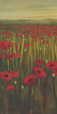 Red Poppies in Field I
