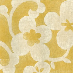 Suzani Silhouette in Yellow I