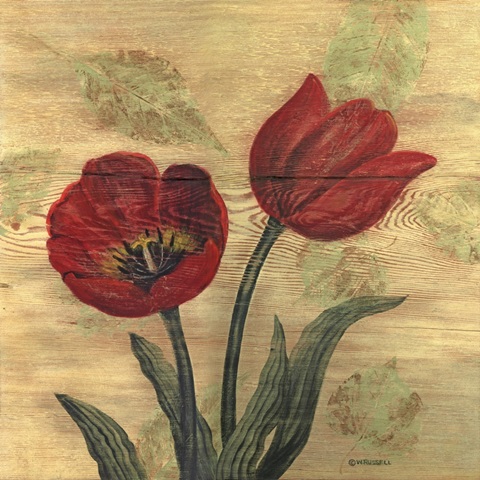 Tulip on Wood