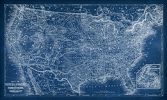 US Map Blueprint