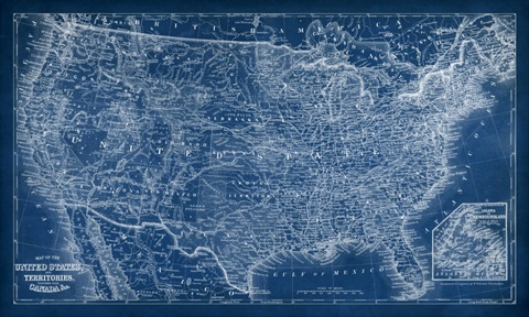 US Map Blueprint