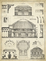 Vintage Architect's Plan III