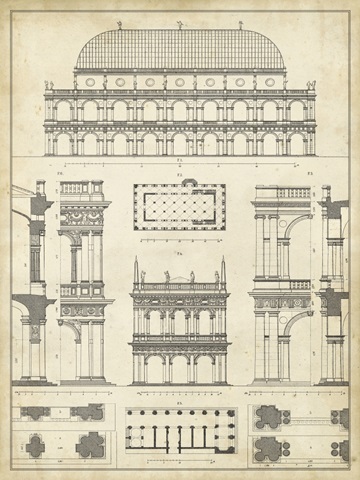 Vintage Architect's Plan IV