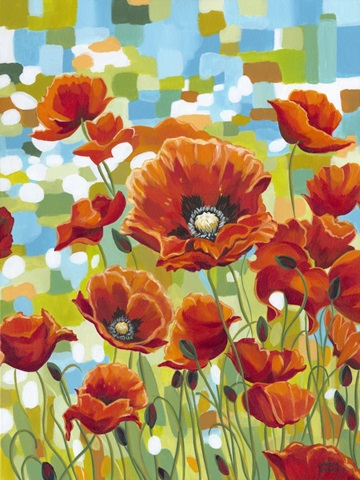 Vivid Poppies I