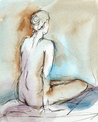 Watercolor Gesture Study I