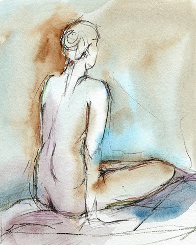 Watercolor Gesture Study I