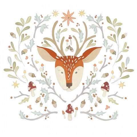 Whimsical Woodland Faces III