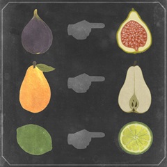 Blackboard Fruit I