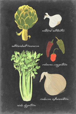 Blackboard Veggies II